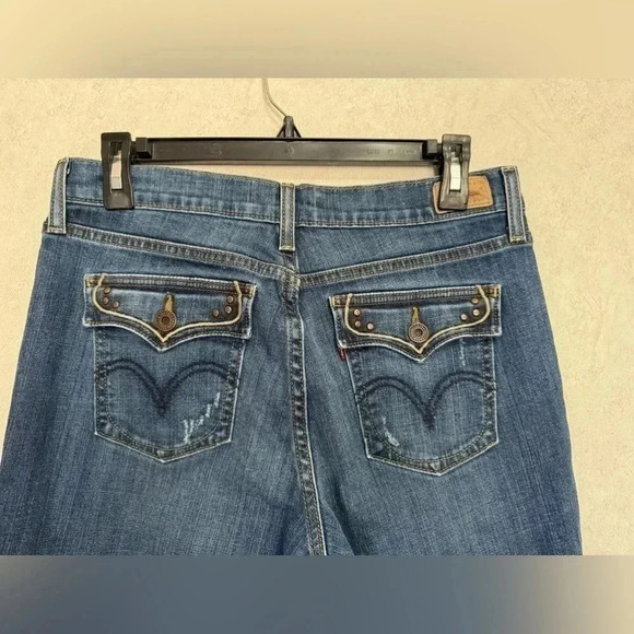 LEVI’S Women’s Bootcut Flare Wide Legs Jean Pants Size 6 Western Rodeo Riding - Picture 8 of 11